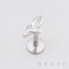3D THREE LEAF SPRIG 316L SURGICAL STEEL LABRET SET